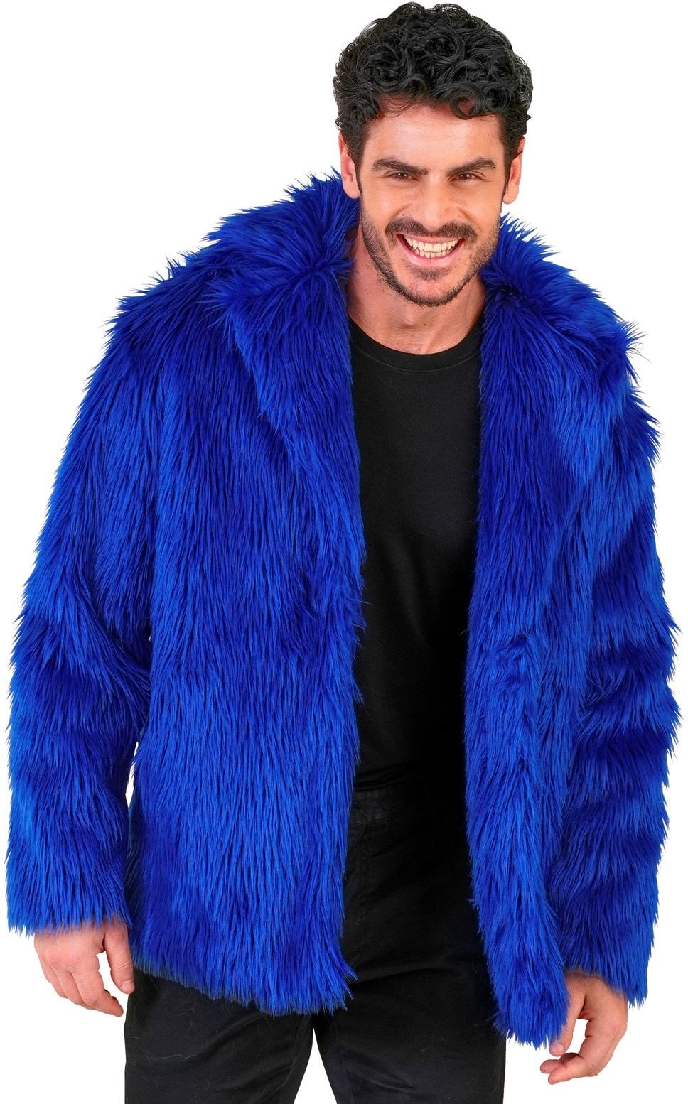 Carnaval Bontjas Blauw Heren