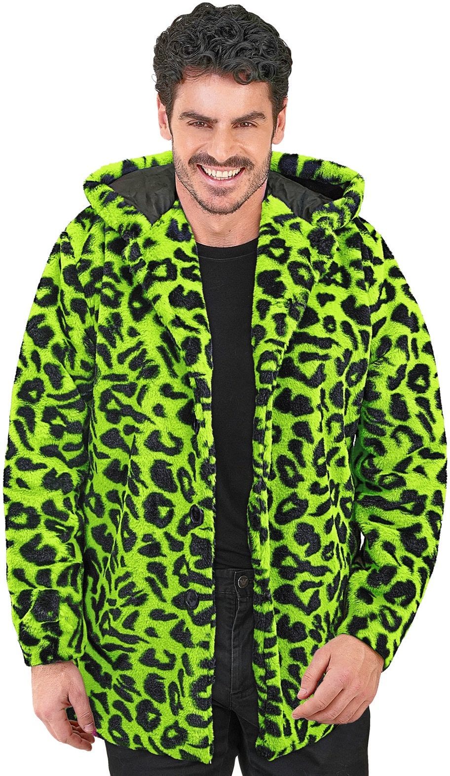 Carnaval Bontjas Groen Panterprint Luipaard Heren