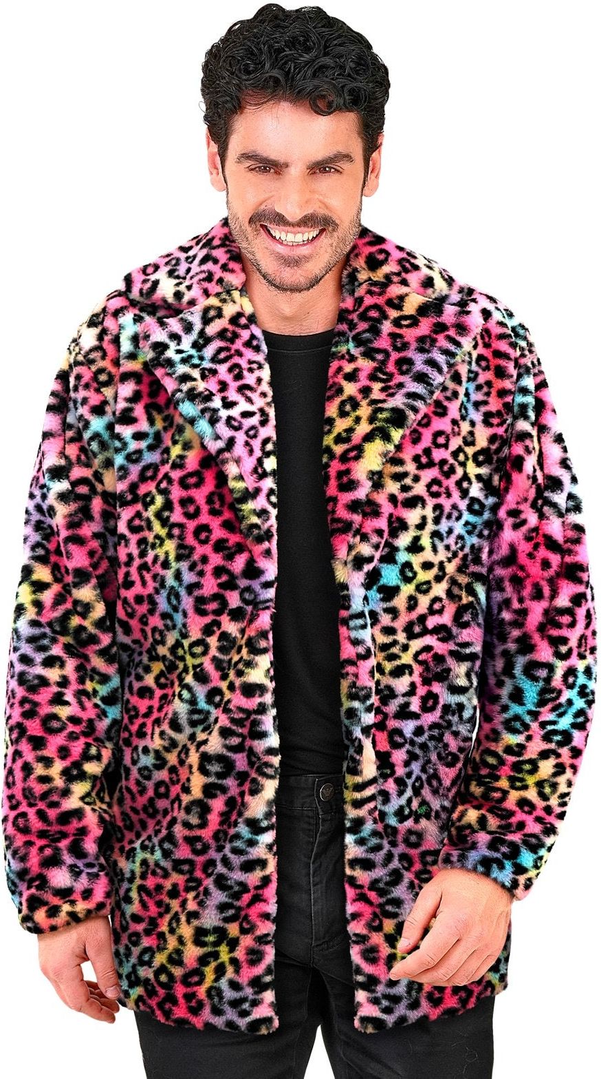 Carnaval Bontjas Regenboog Panter Luipaard Heren