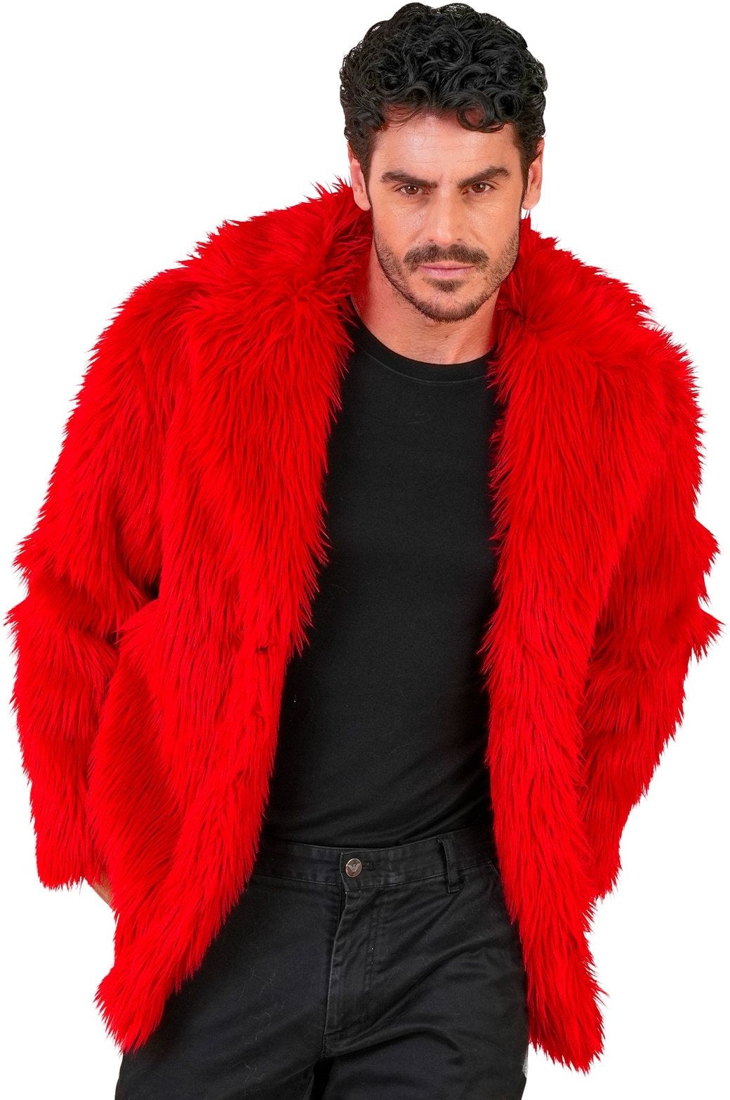 Carnaval Bontjas Rood Heren