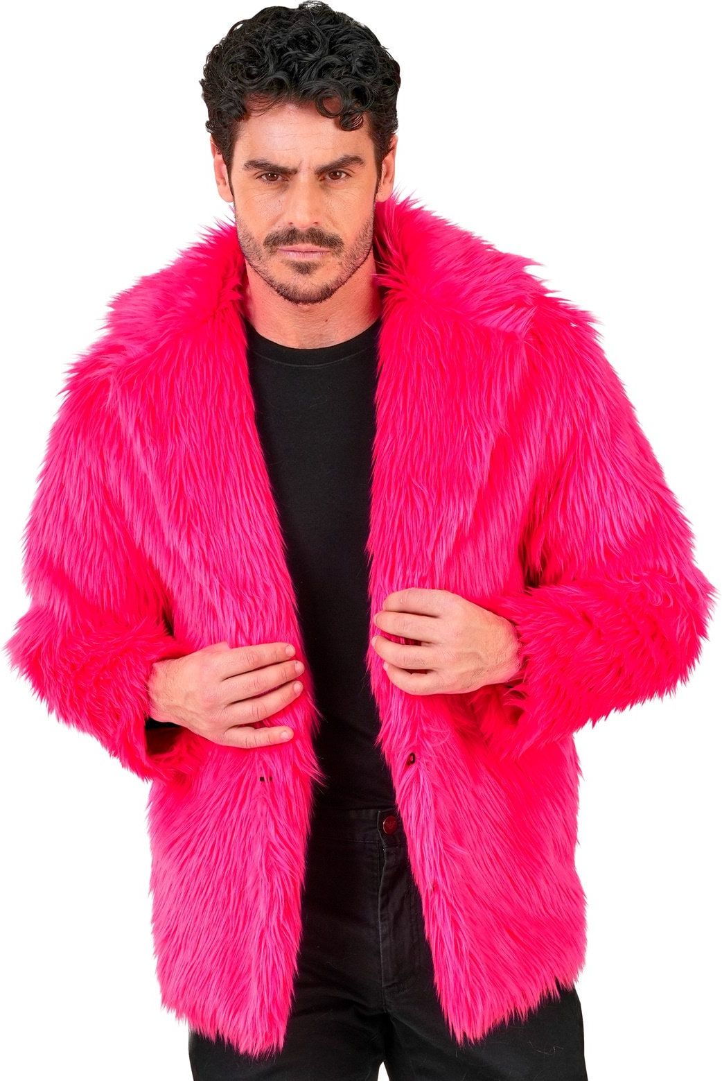 Carnaval Bontjas Roze Heren