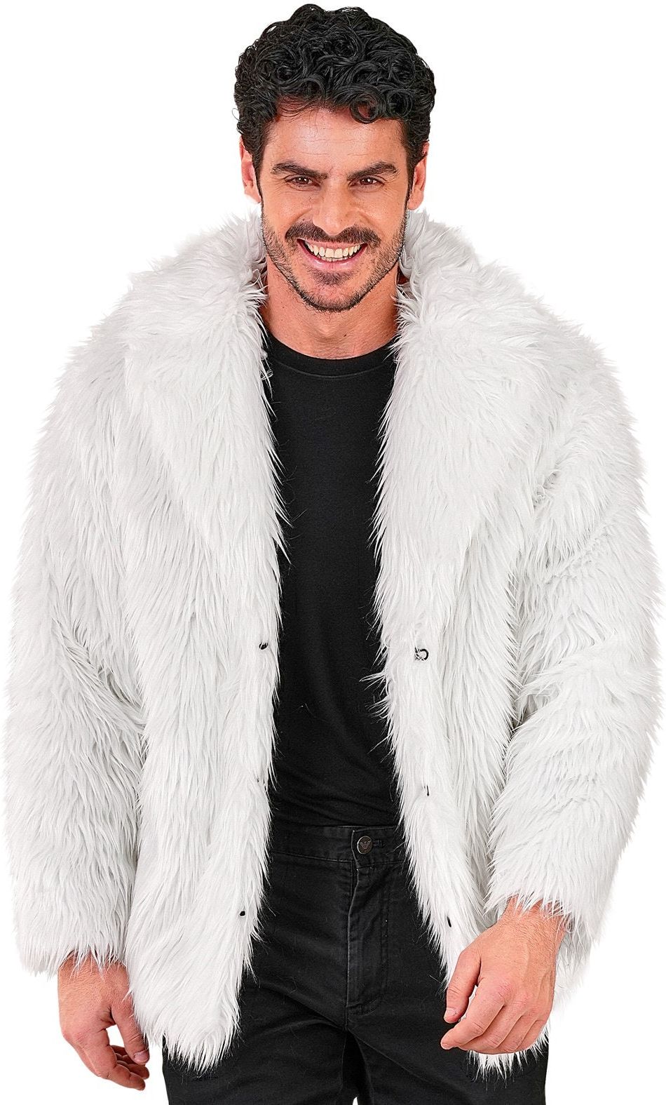 Carnaval Bontjas Wit Heren