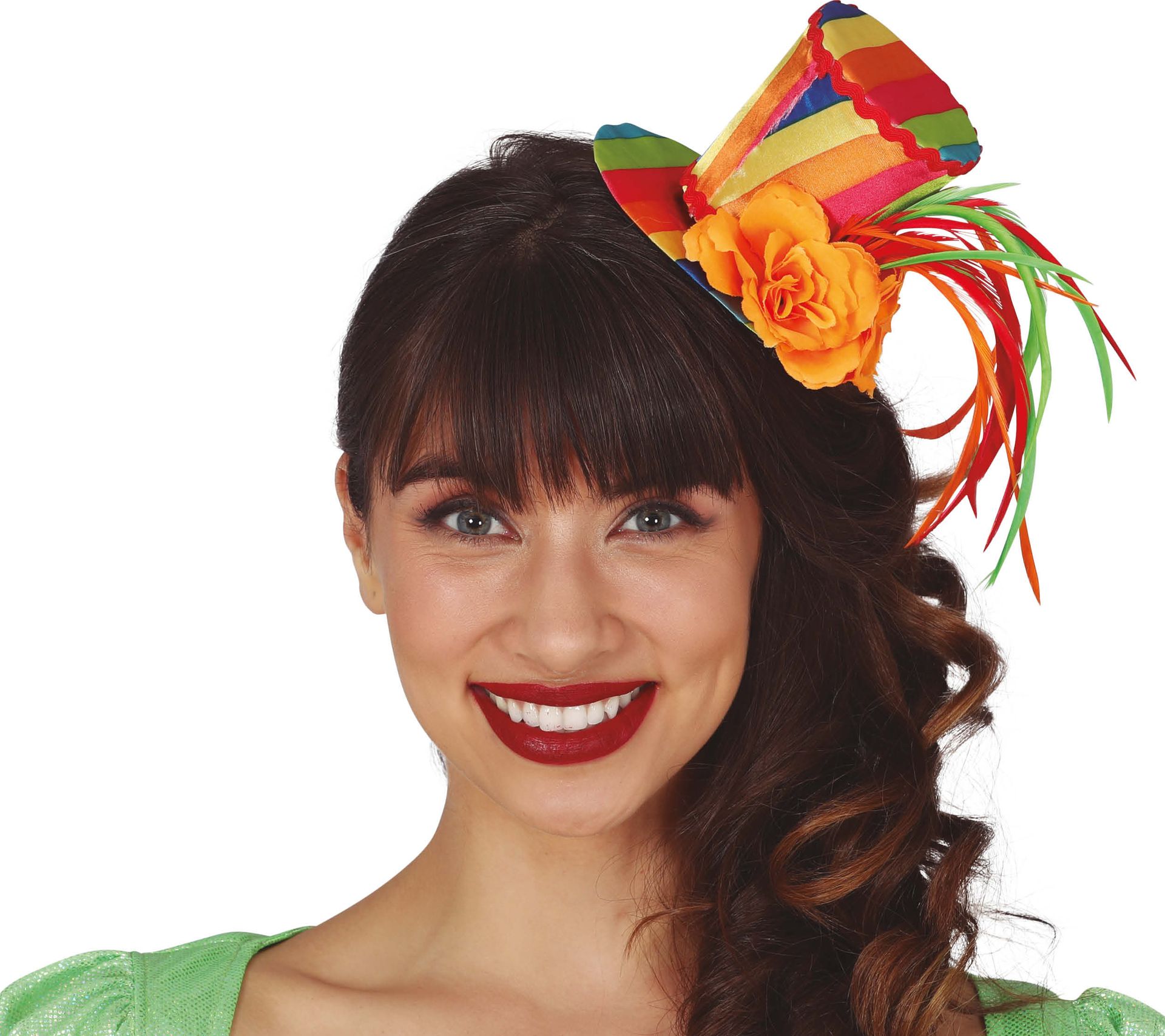 Carnaval Minihoedje met Bloem