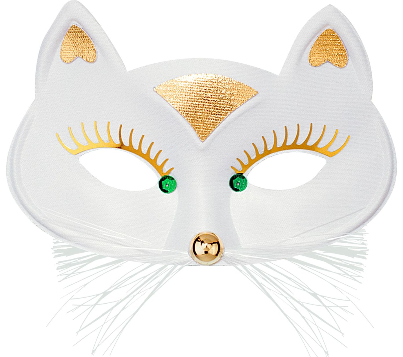 Carnaval Oogmasker Dames Kat Wit