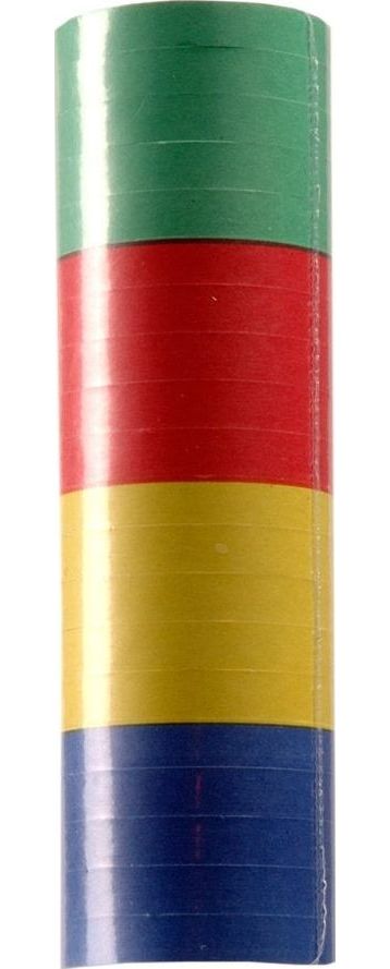 Carnaval Serpetine Rol Vier Kleuren