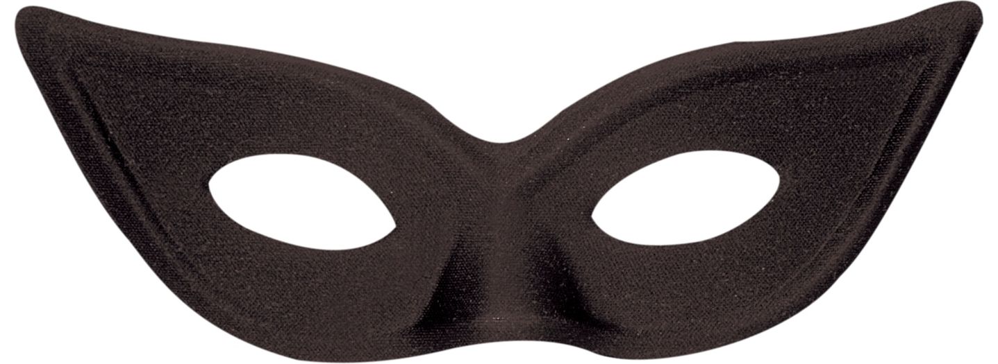 Carnaval Zwarte Oogmasker Kind
