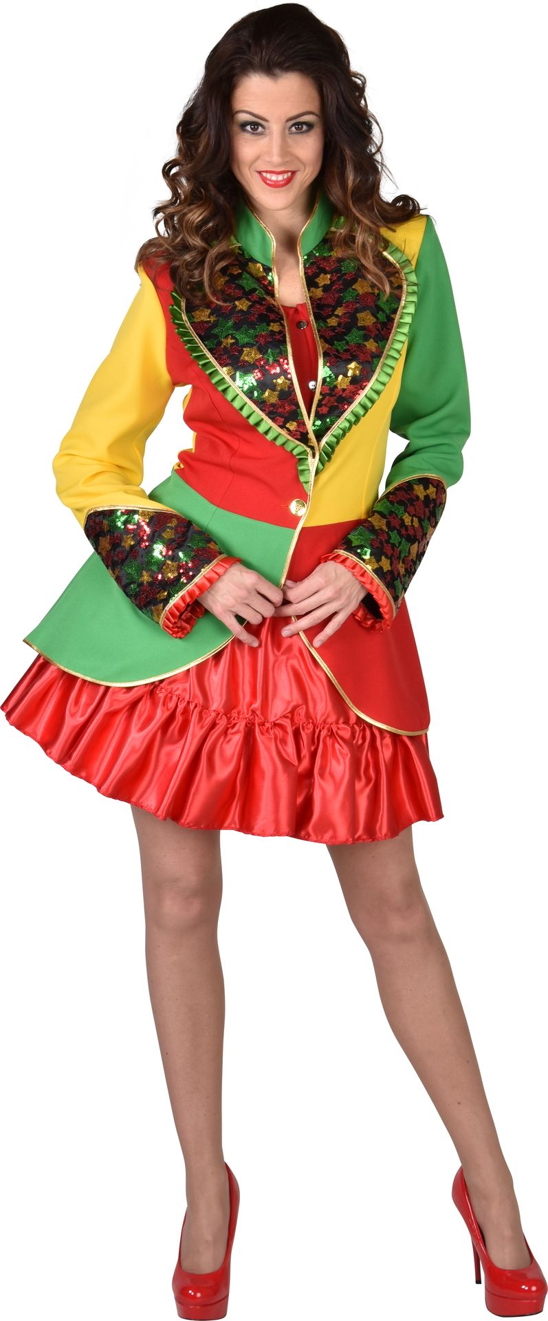 Carnavalsjas Dames Glitter Sterren