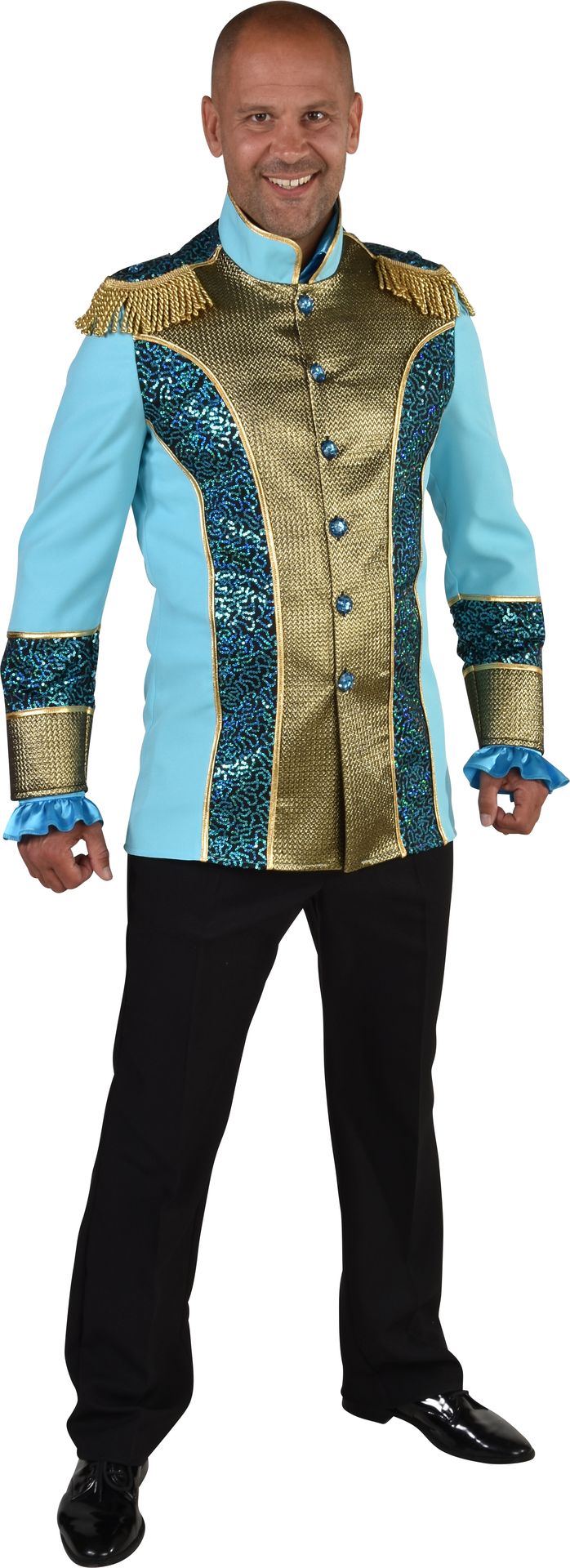 Carnavalsjas Heren Turquoise