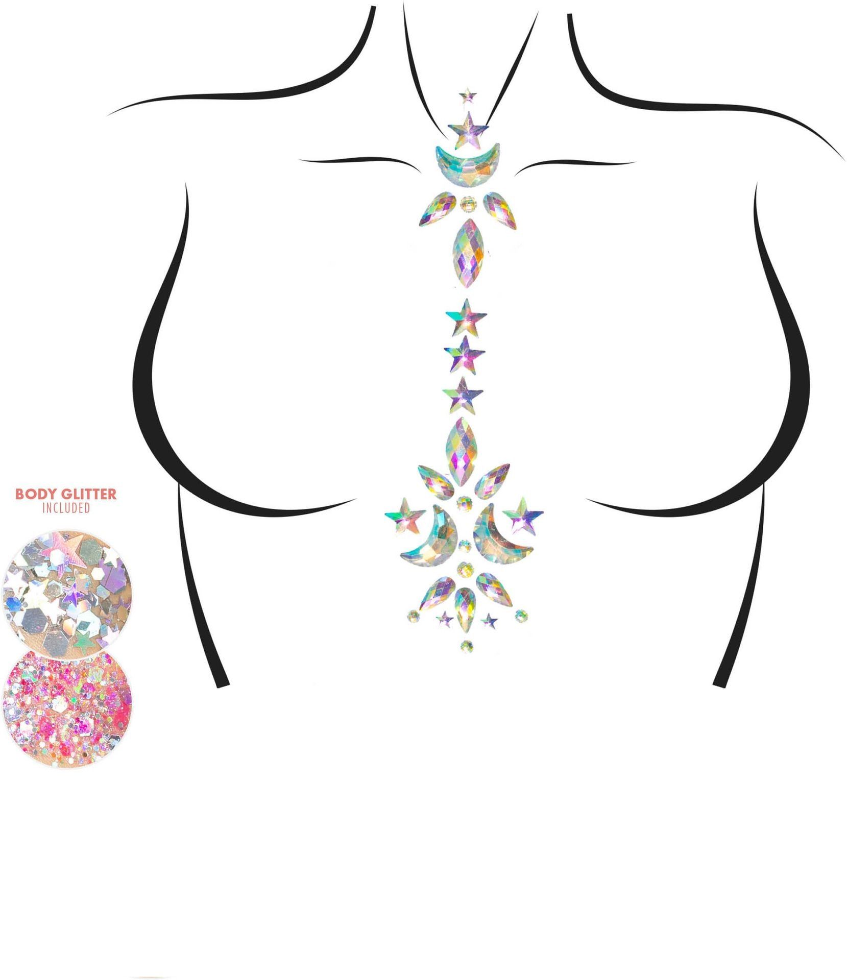 Cascade Body Jewel Stickers