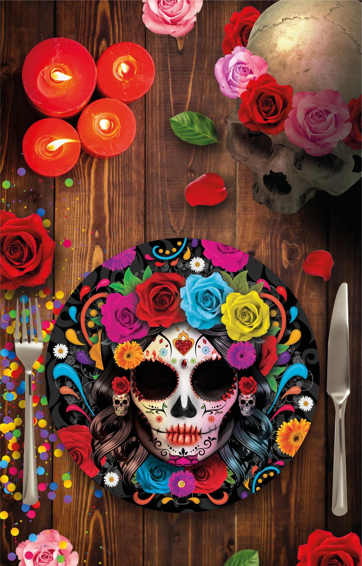 Catrina Dia De Los Muertos Bordjes