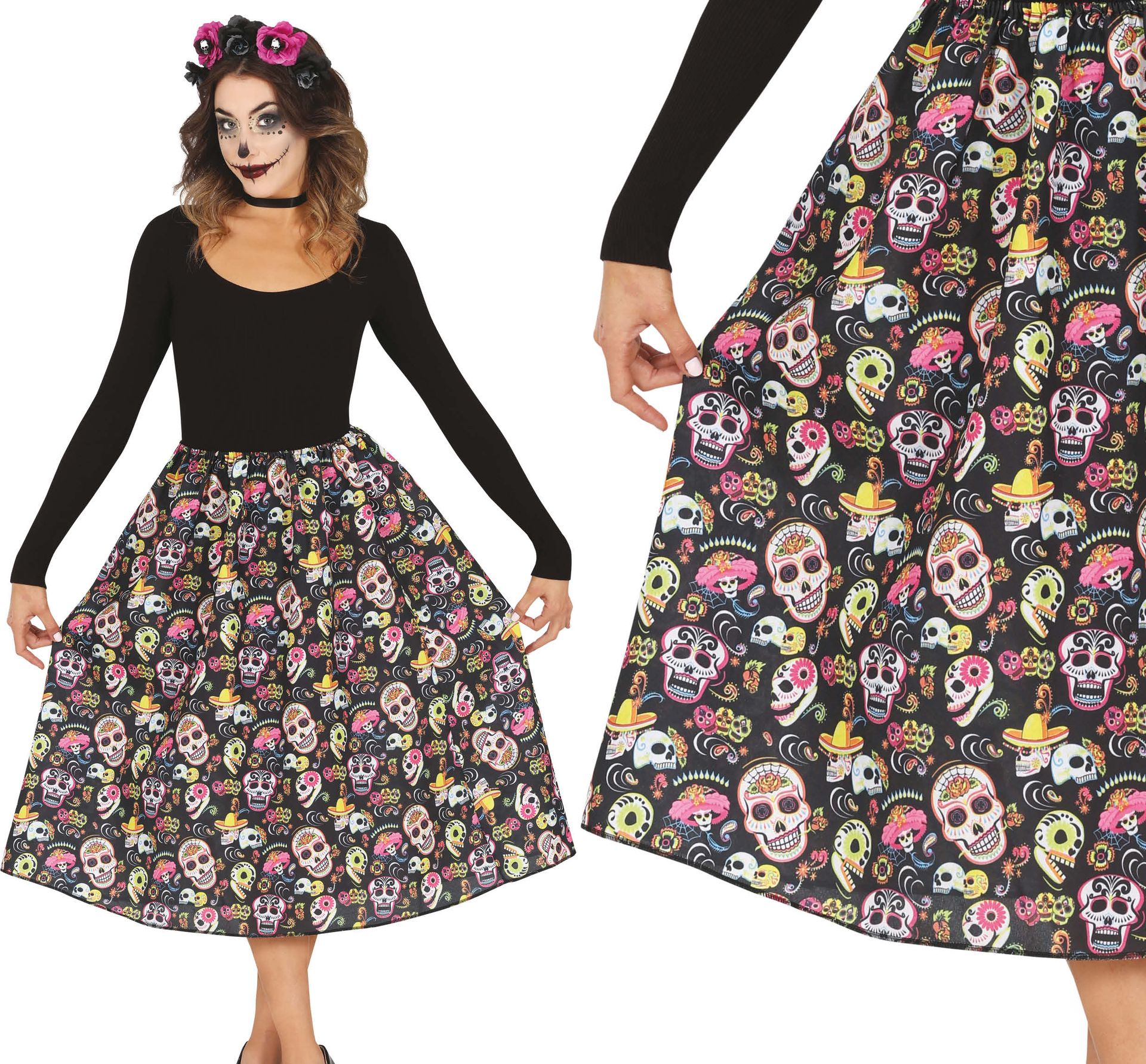 Catrina Dia De Los Muertos Rok Dames