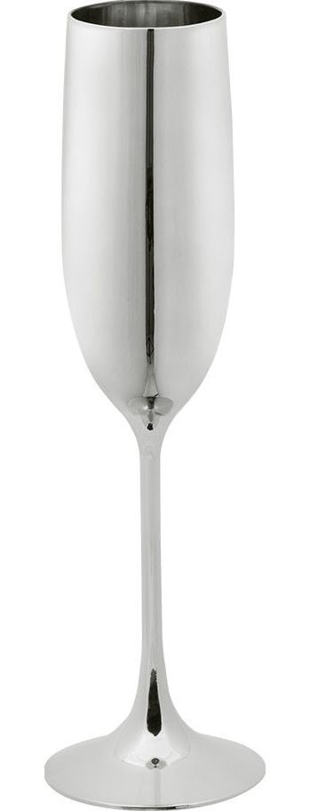 Champagneglas Zilver Plastic