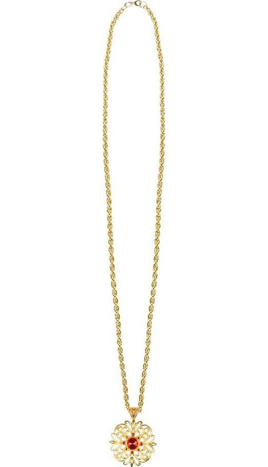 Charming Gouden Vampier Ketting Rood