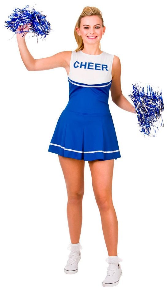 Cheerleader jurkje blauw