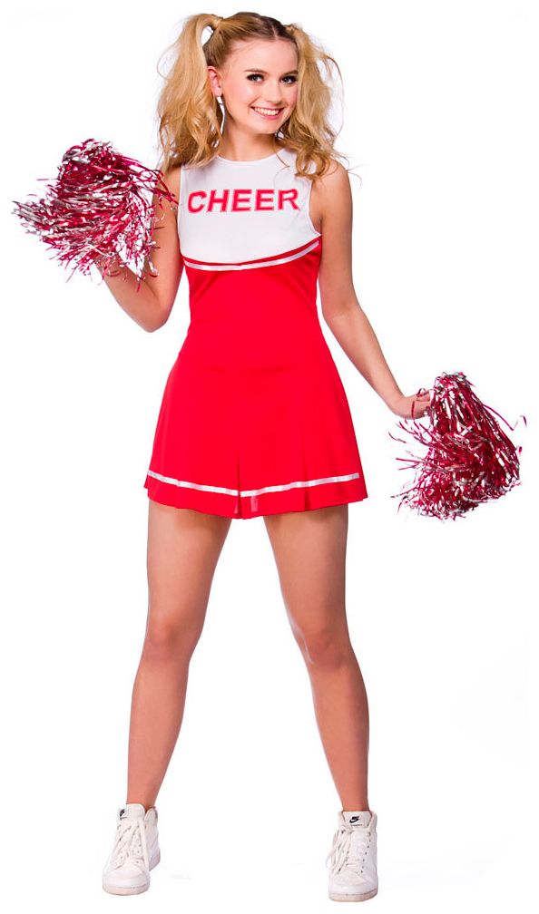 Cheerleader jurkje rood