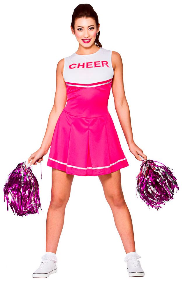 Cheerleader jurkje roze