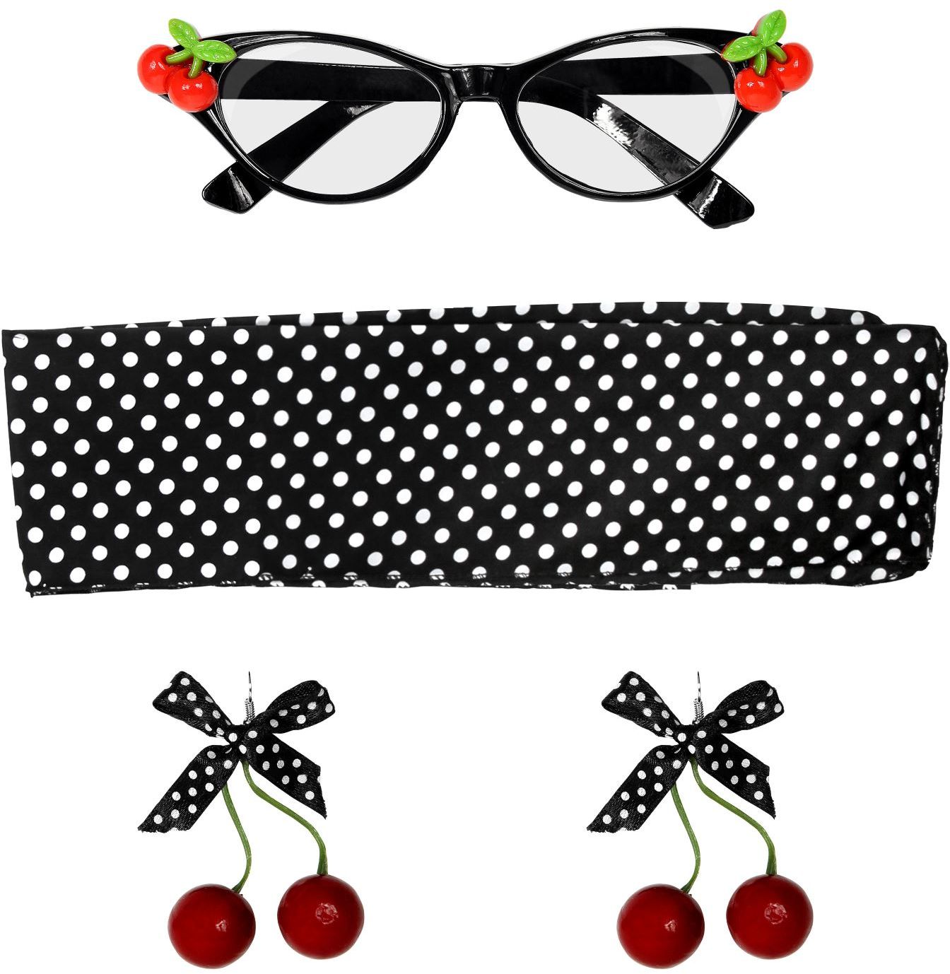 Cherry 50's Dame Accessoire Set