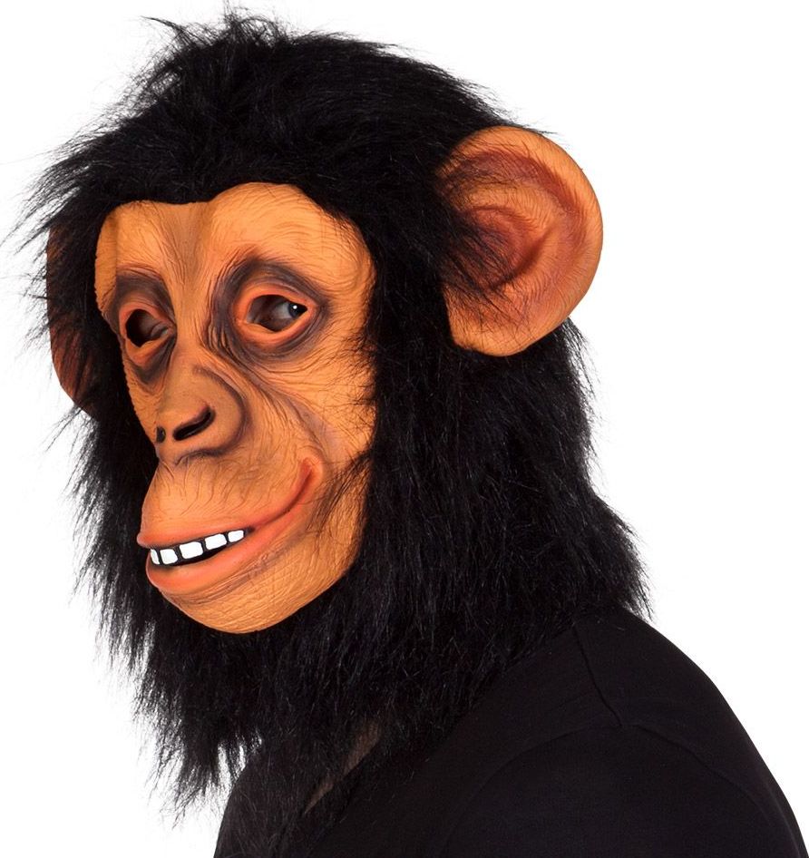 Chimpansee Hoofdmasker met Haar