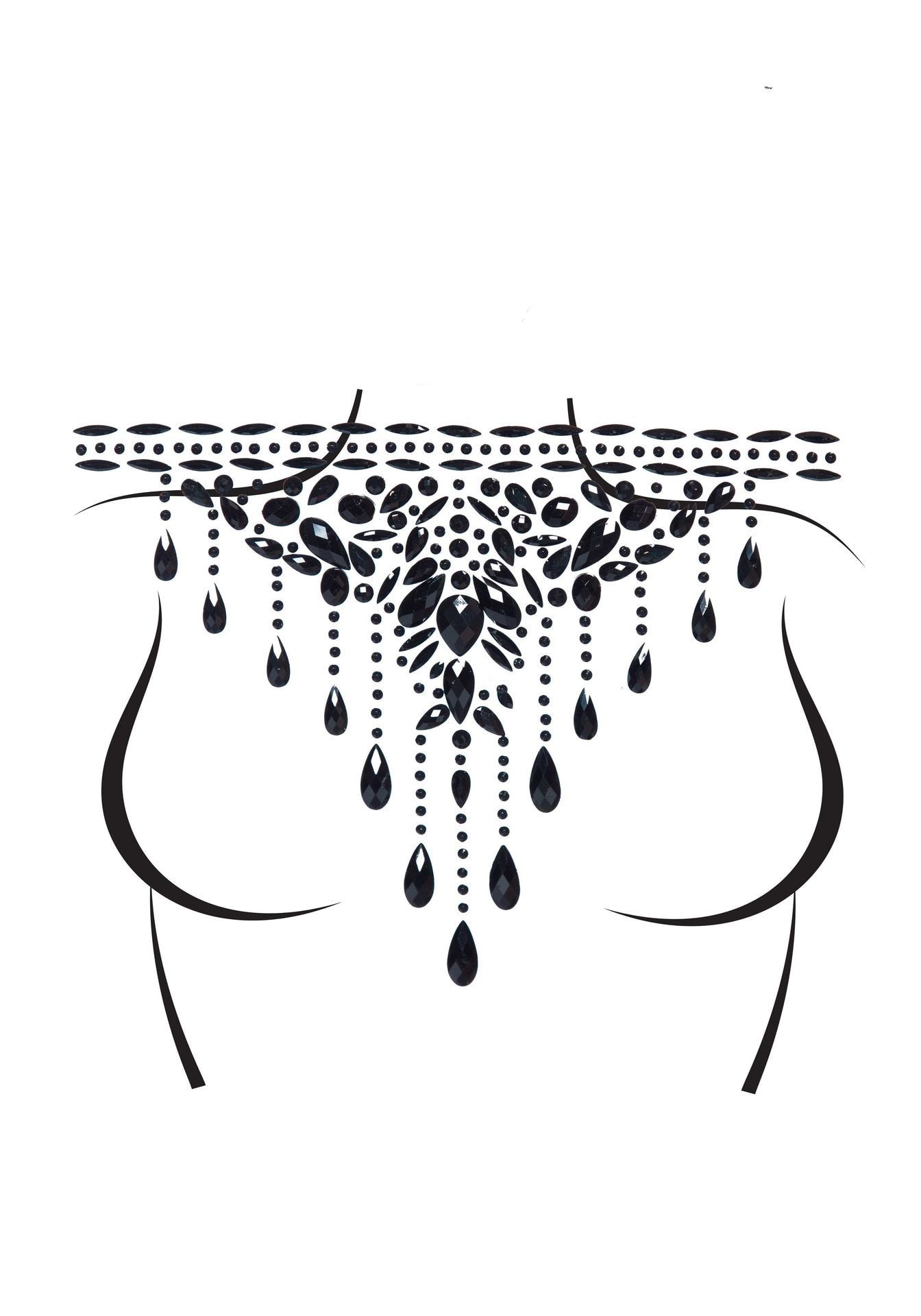 Choker Body Jewels Zwart