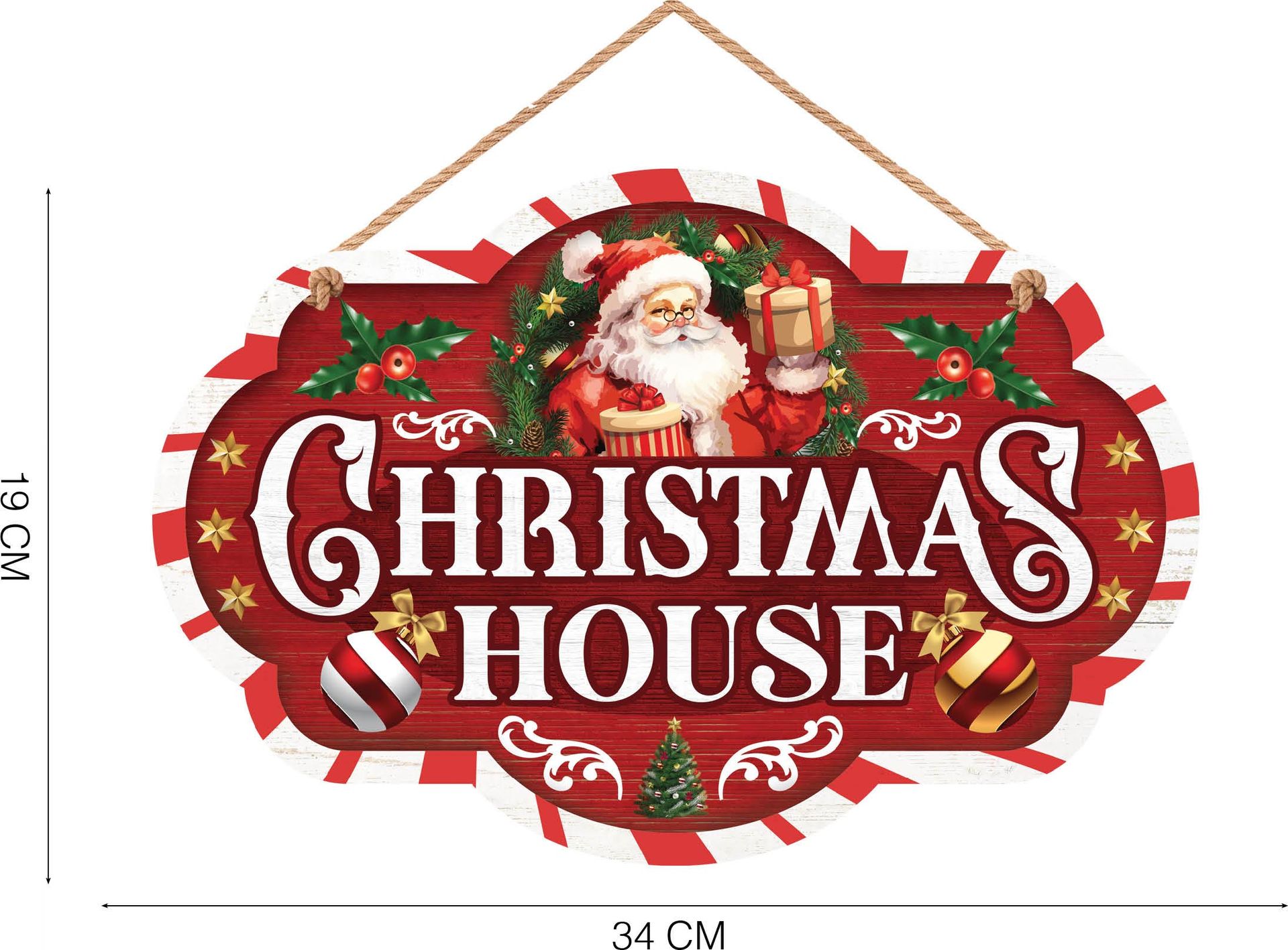 Christmas House Kerst Wand Decoratie