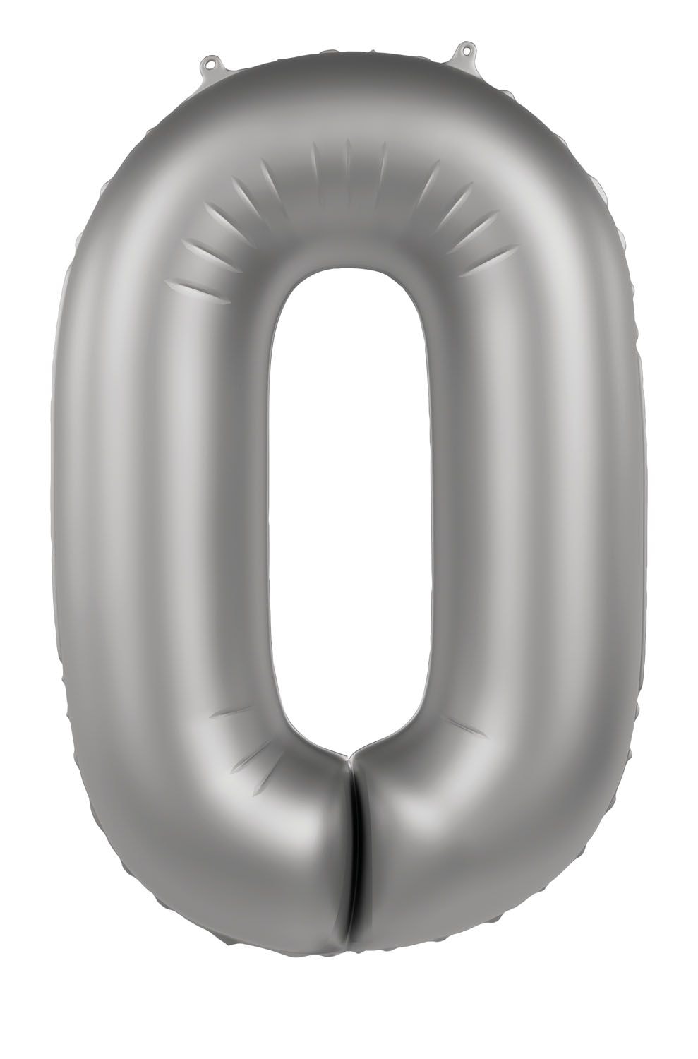 Cijfer 0 Folieballon Zilver 86 cm