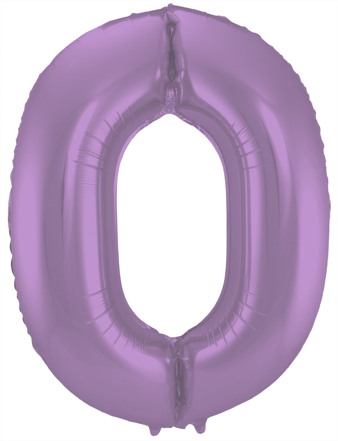 Cijfer 0 Metallic Paars Folieballon 86cm