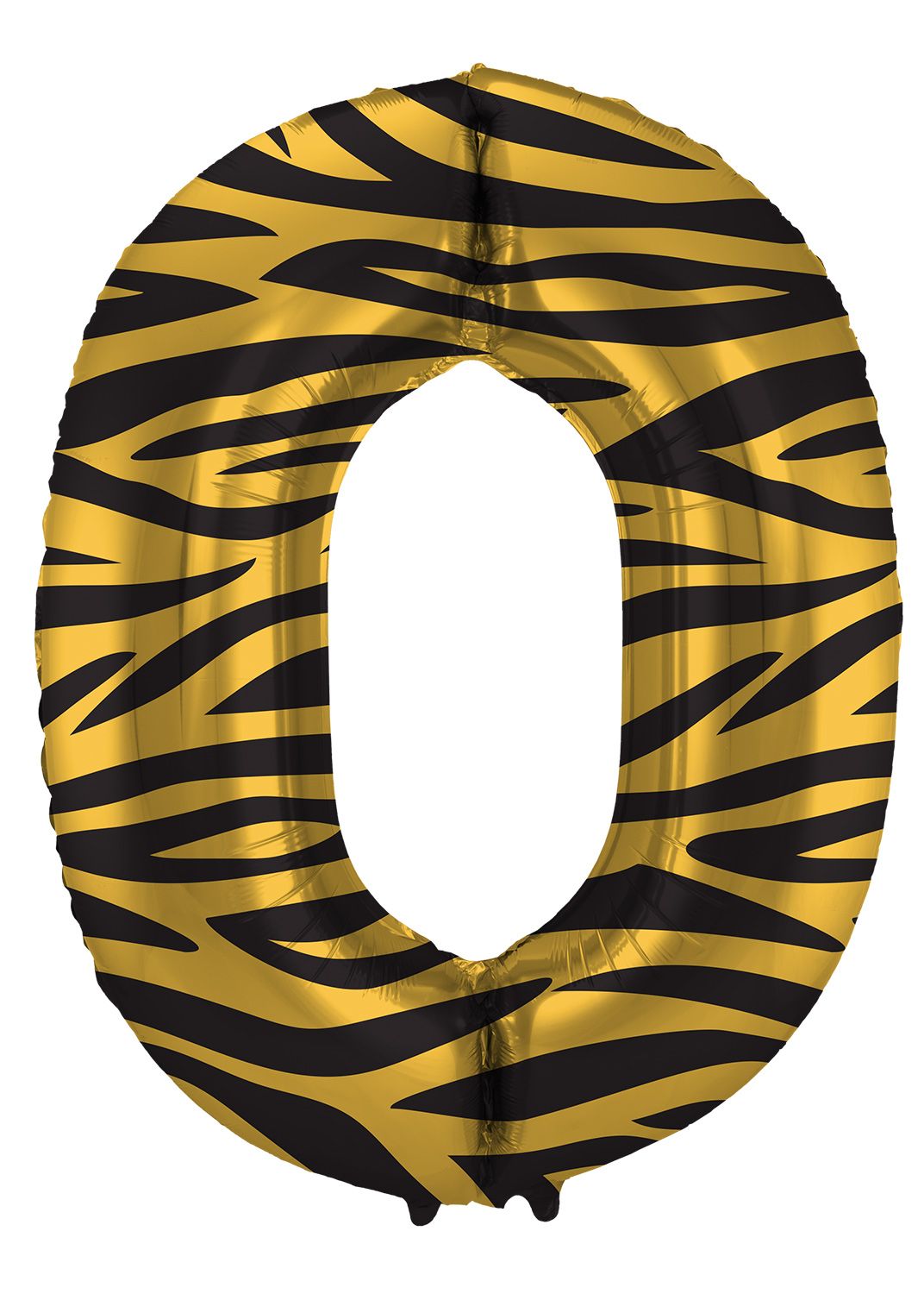 Cijfer 0 Tiger Chic Folieballon