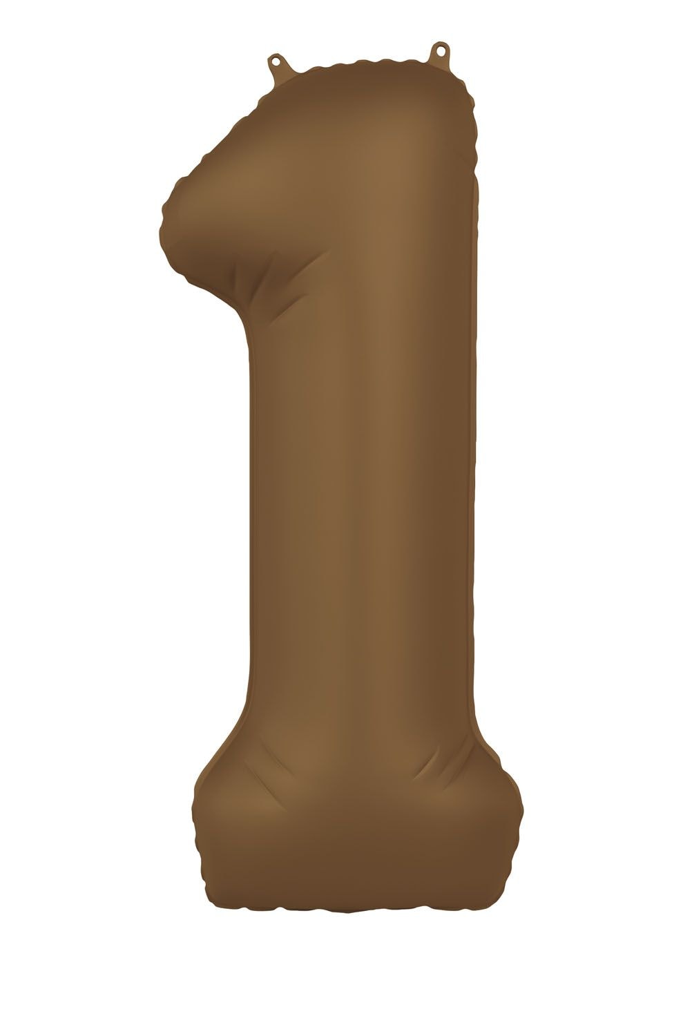 Cijfer 1 Folieballon Bruin 86 cm
