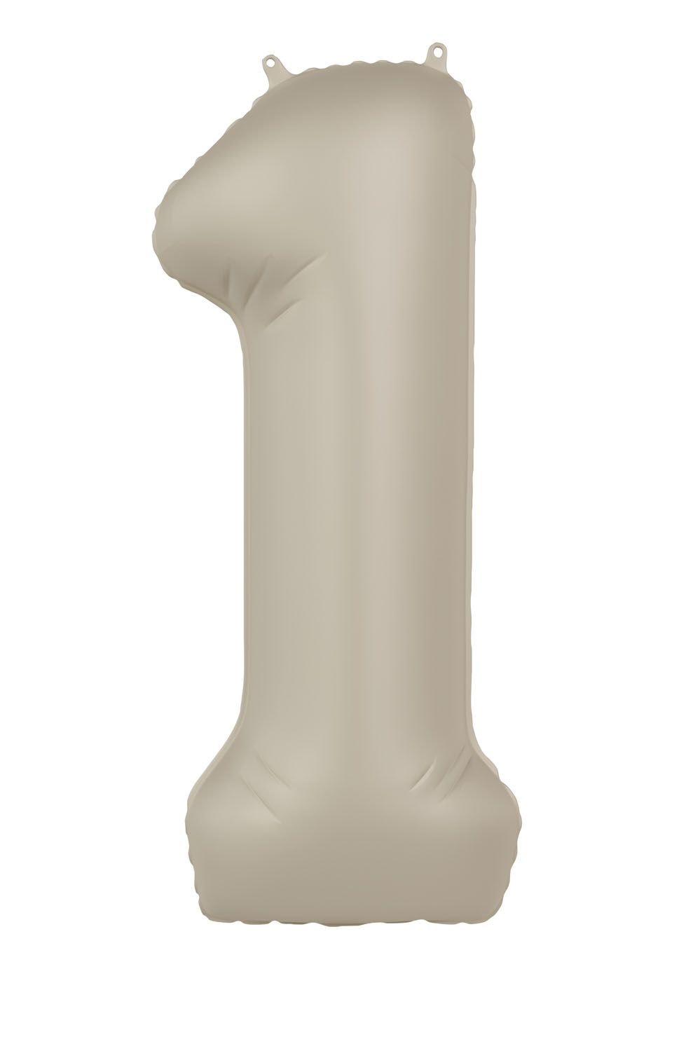 Cijfer 1 Folieballon Crème Wit 86 cm