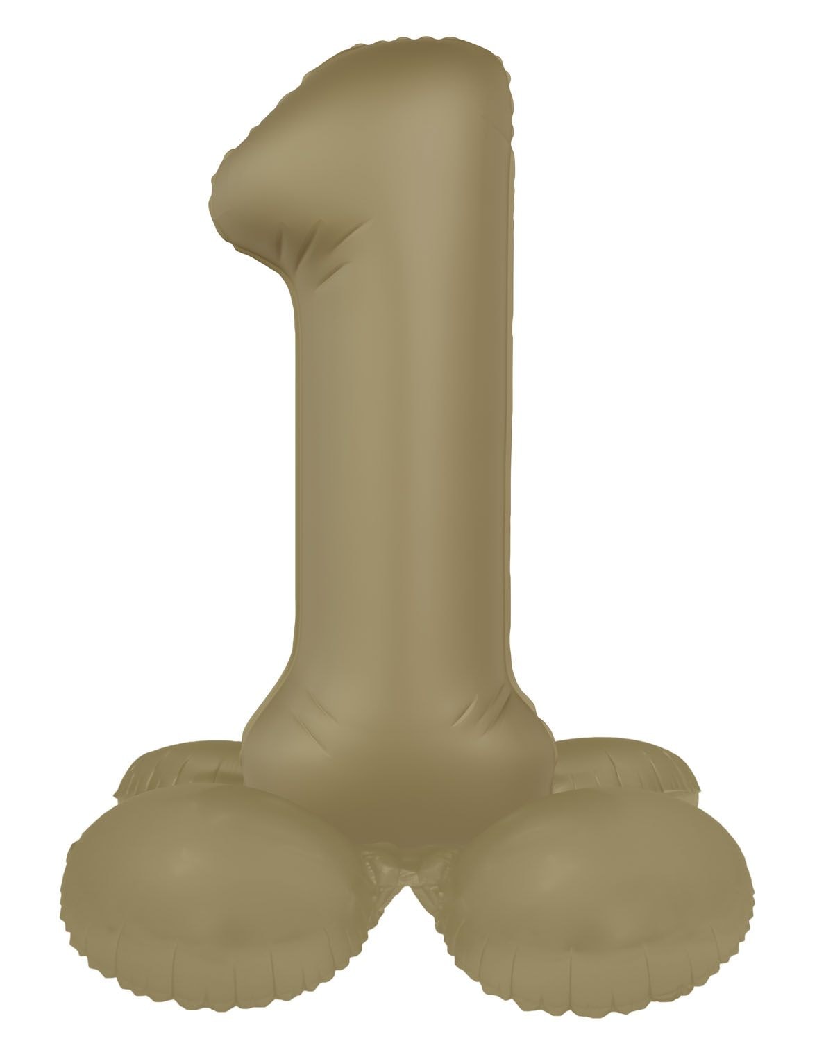 Cijfer 1 Folieballon Staand Goud 41 cm