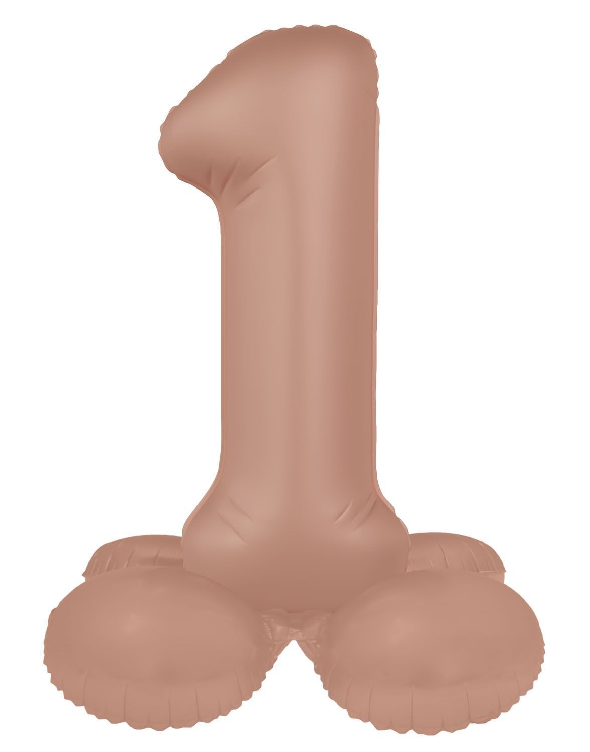 Cijfer 1 Folieballon Staand Vintage Roze 41 cm