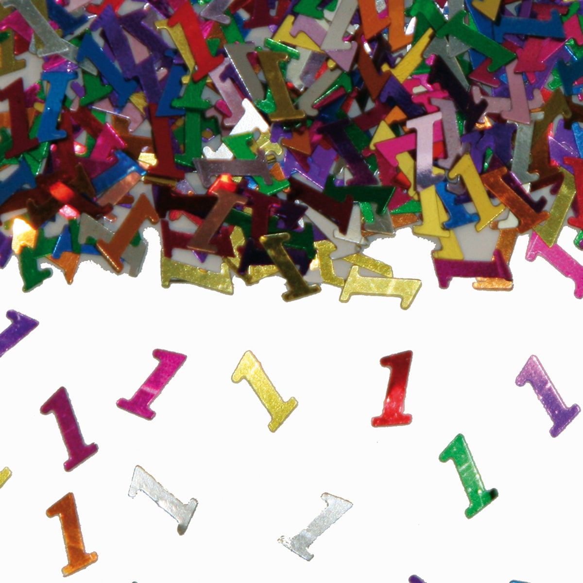 Cijfer 1 Tafeldecoratie Sierconfetti Verjaardag