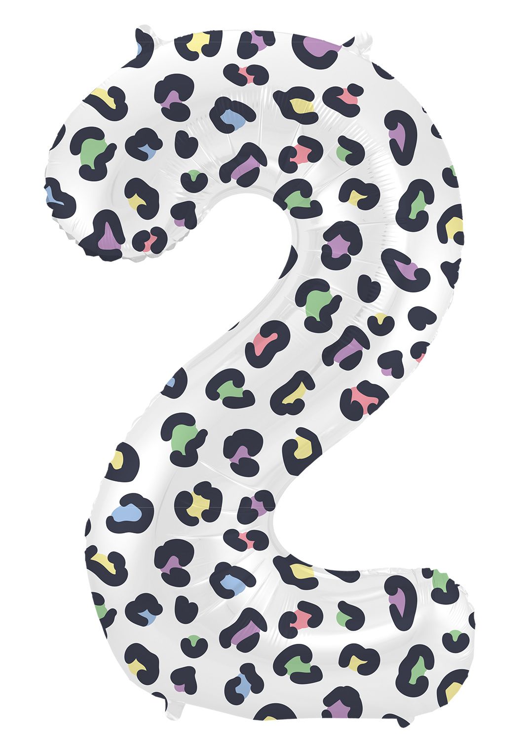 Cijfer 2 Pastel Panter Folieballon