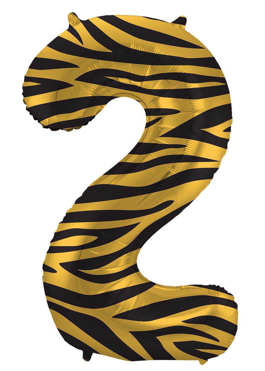 Cijfer 2 Tiger Chic Folieballon