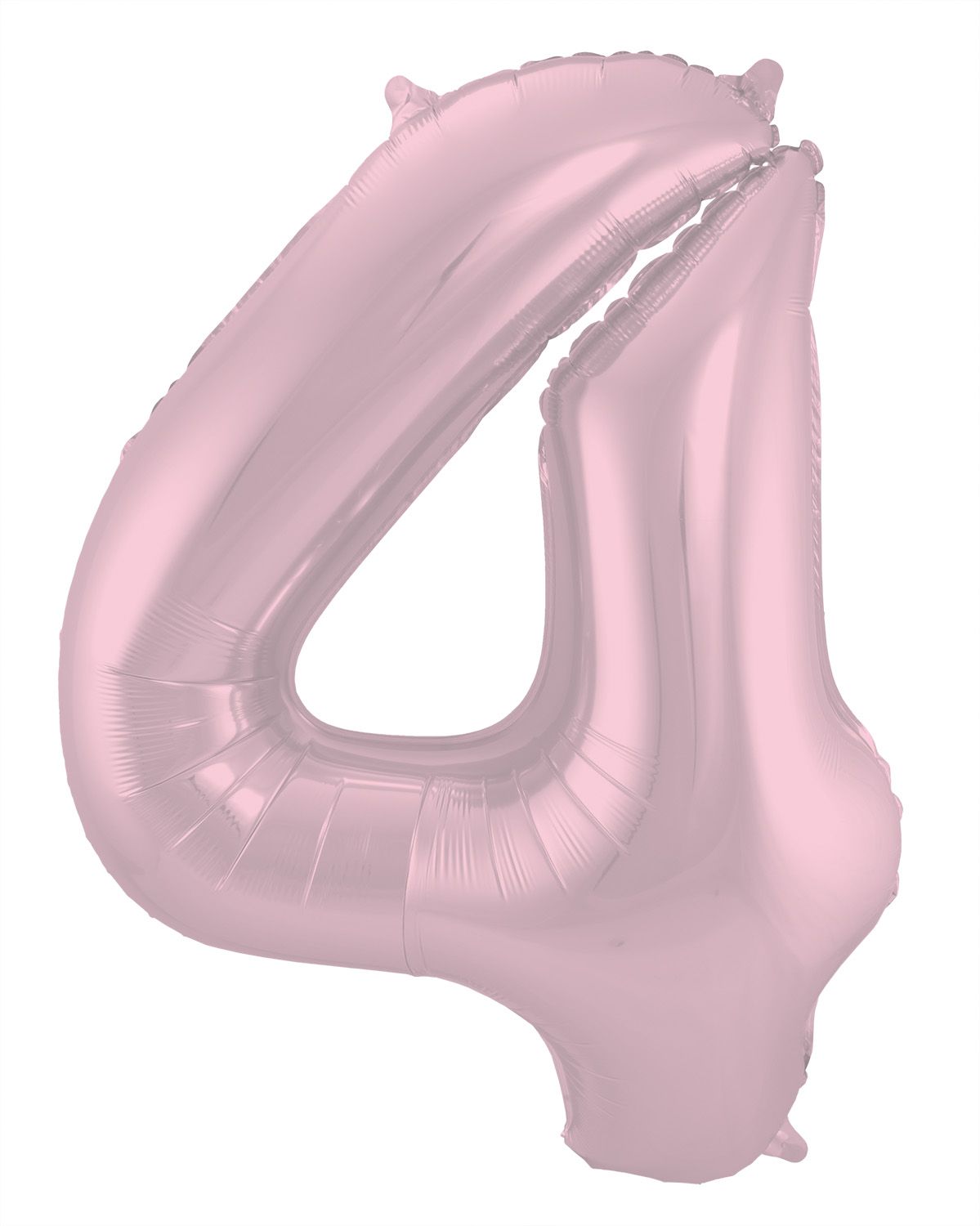 Cijfer 4 Pastel Roze Folieballon 86cm