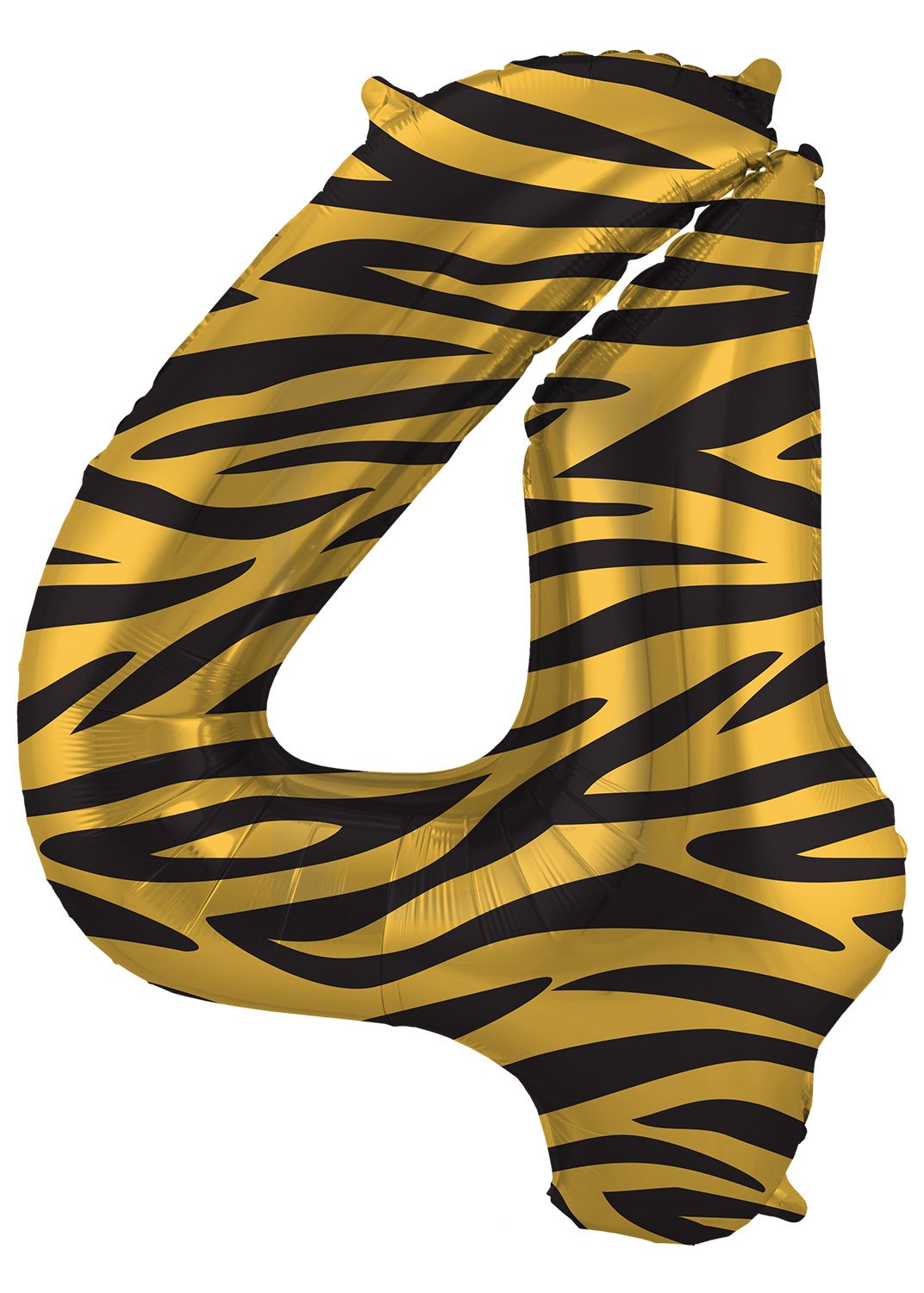 Cijfer 4 Tiger Chic Folieballon
