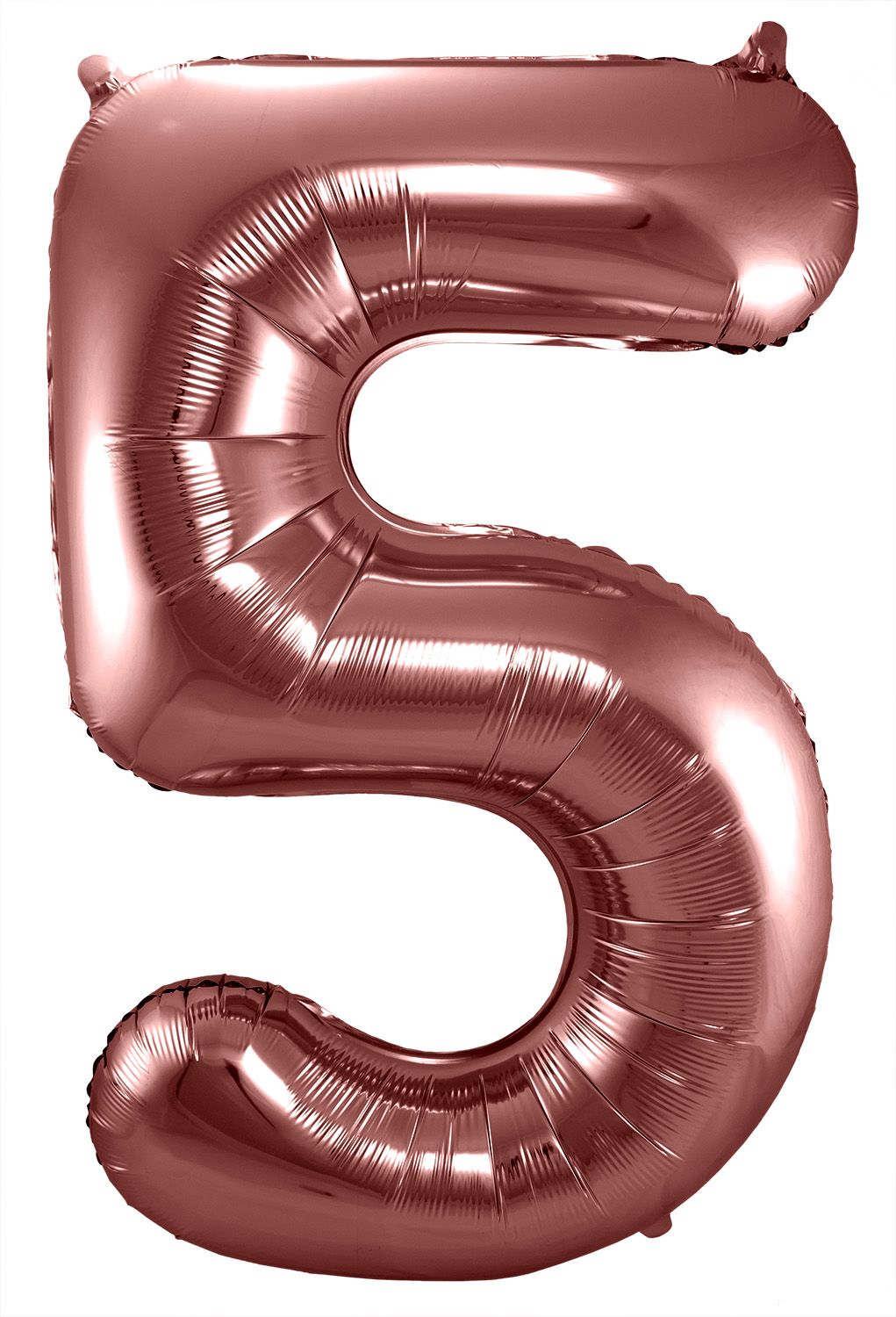 Cijfer 5 bronzen folieballon 86cm