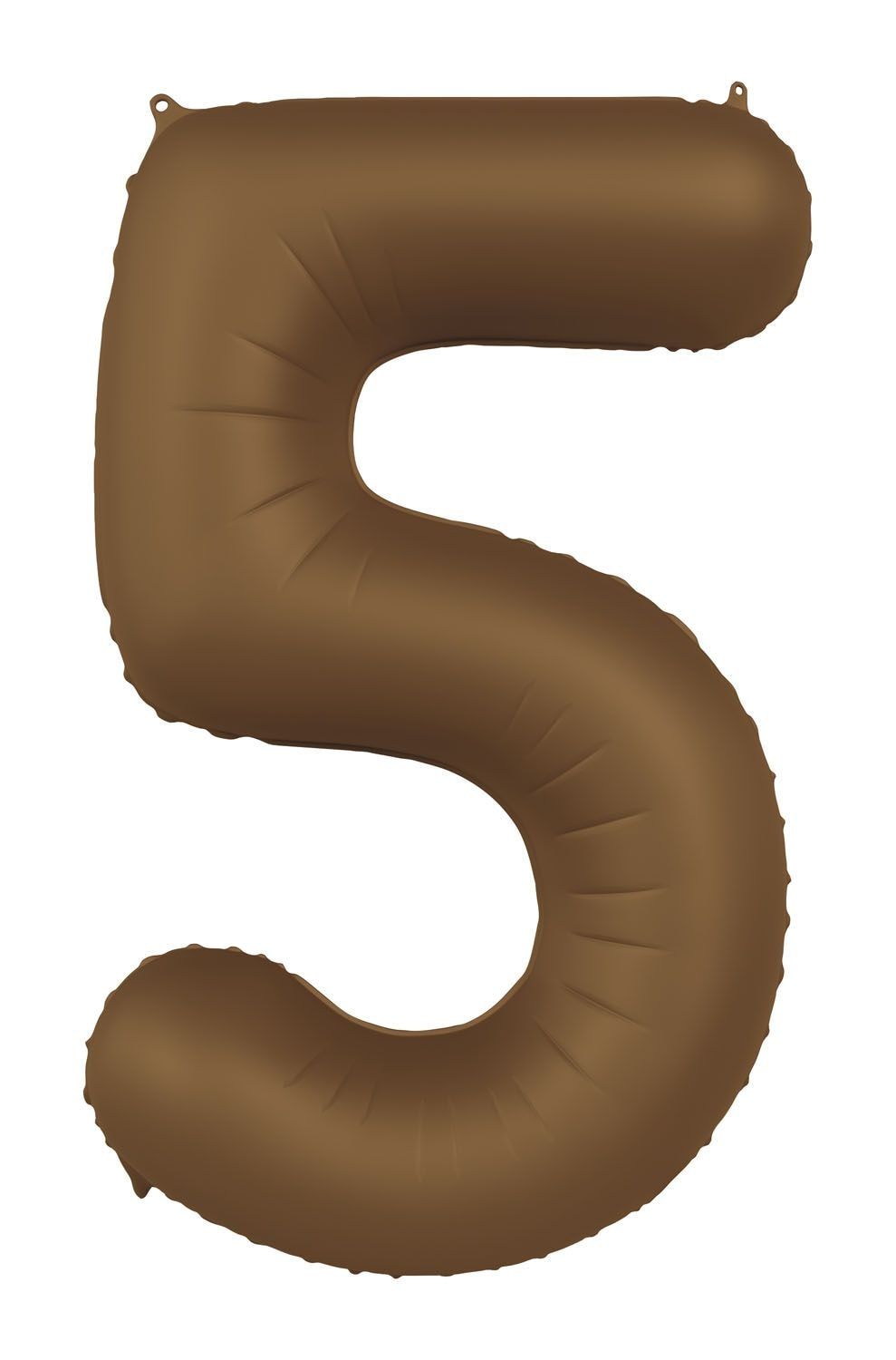 Cijfer 5 Folieballon Bruin 86 cm