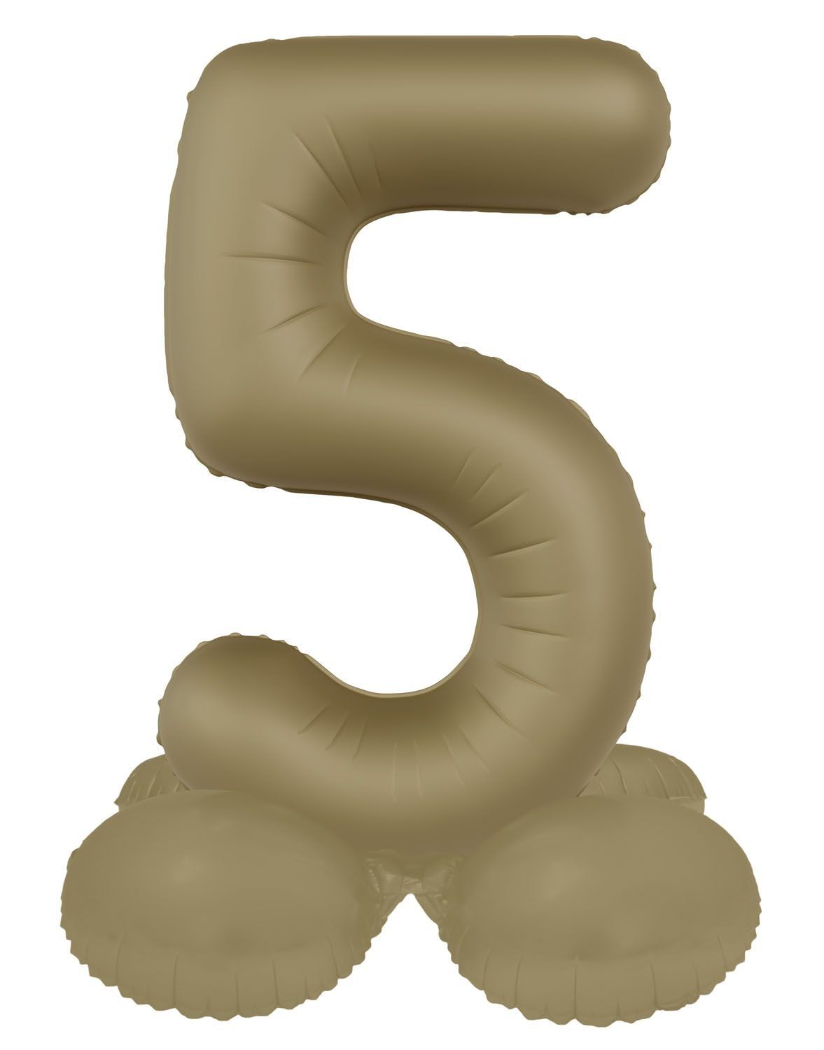Cijfer 5 Folieballon Staand Goud 41 cm