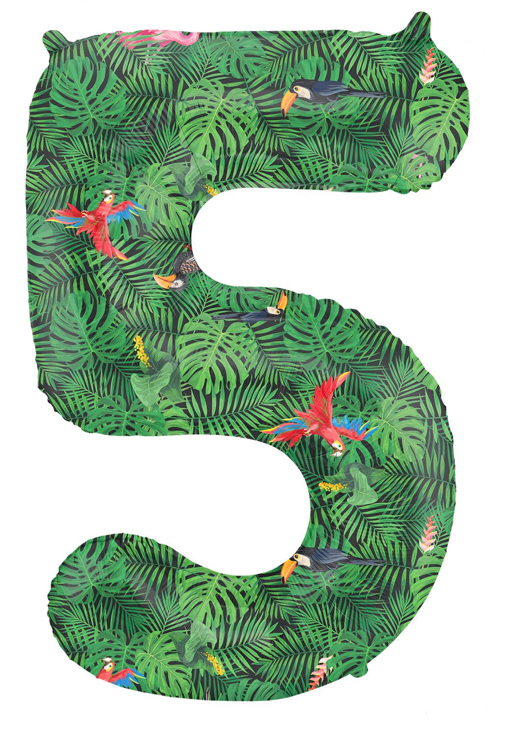 Cijfer 5 Jungle Folieballon