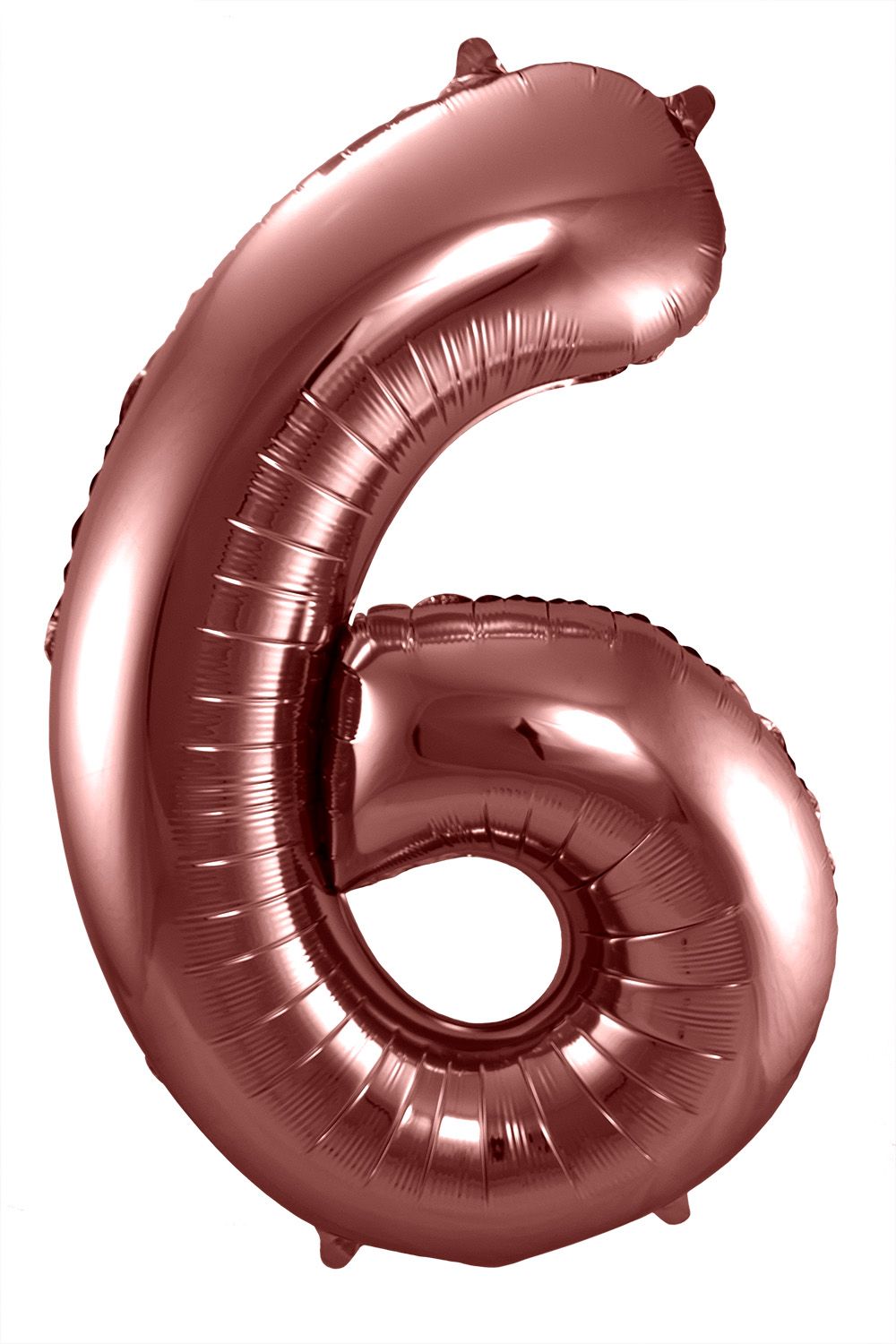 Cijfer 6 Bronzen Folieballon 86cm