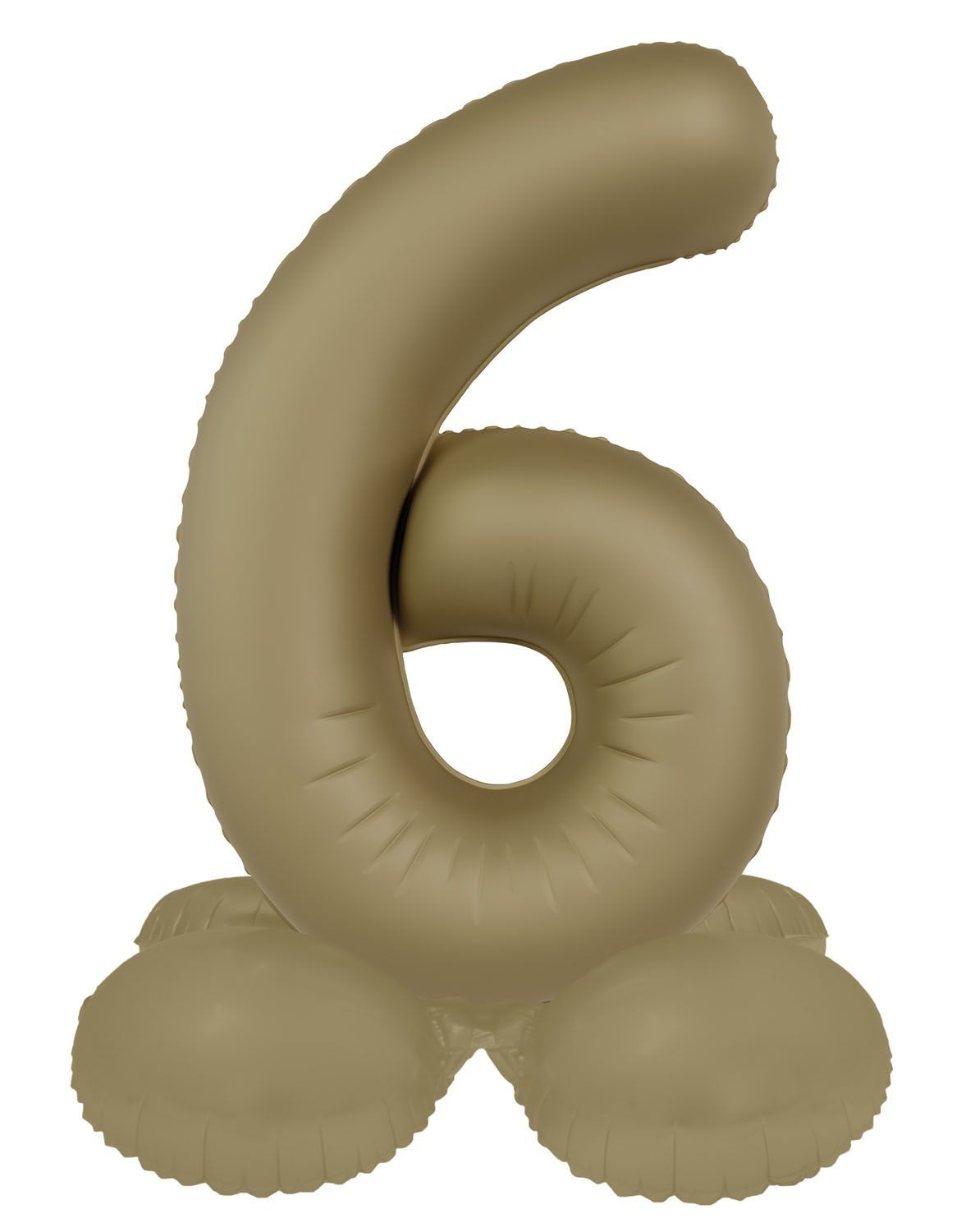 Cijfer 6 Folieballon Staand Goud 41 cm