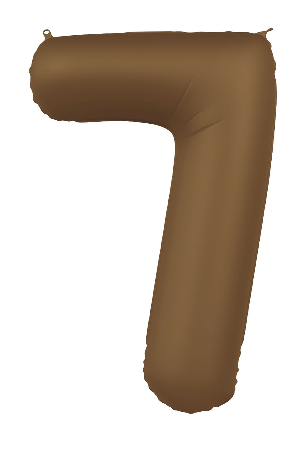 Cijfer 7 Folieballon Bruin 86 cm