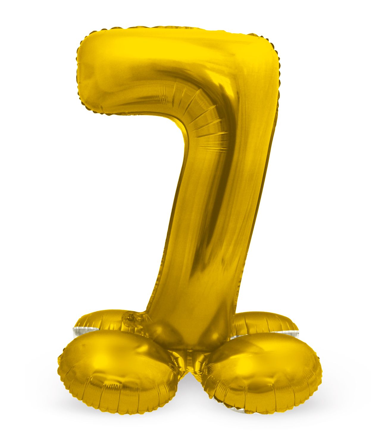 Cijfer 7 Goud met Standaard 72cm