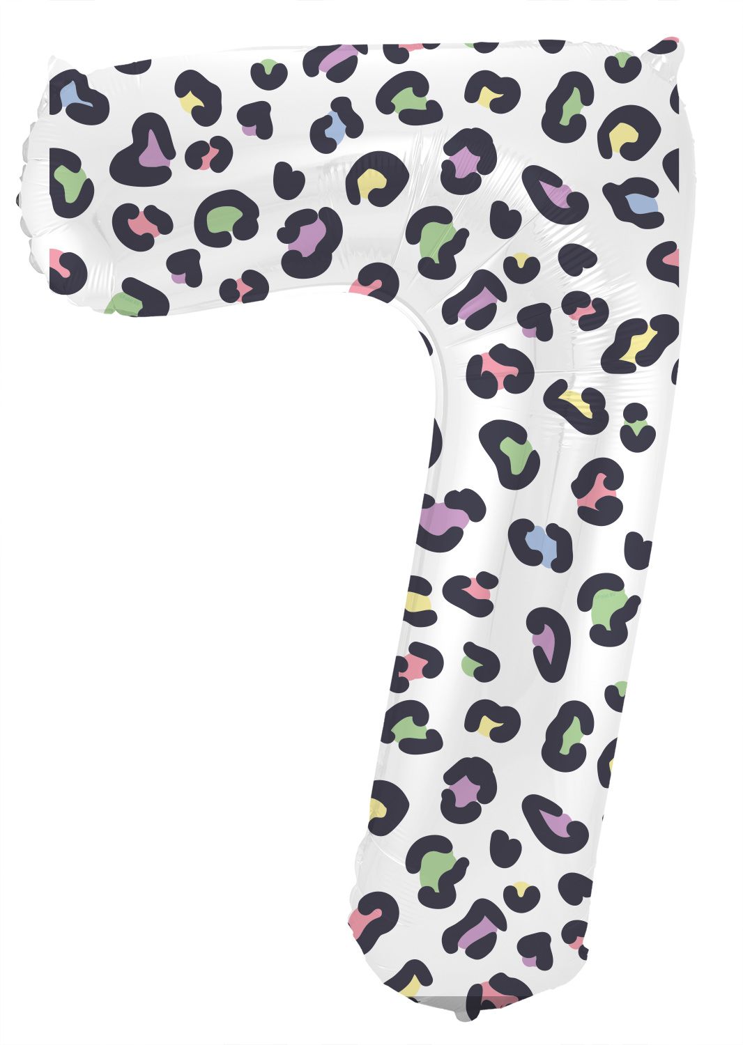 Cijfer 7 Pastel Panter Folieballon