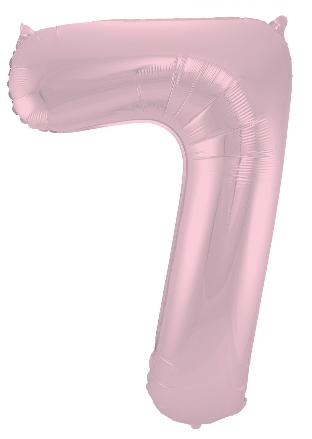 Cijfer 7 Pastel Roze Folieballon 86cm