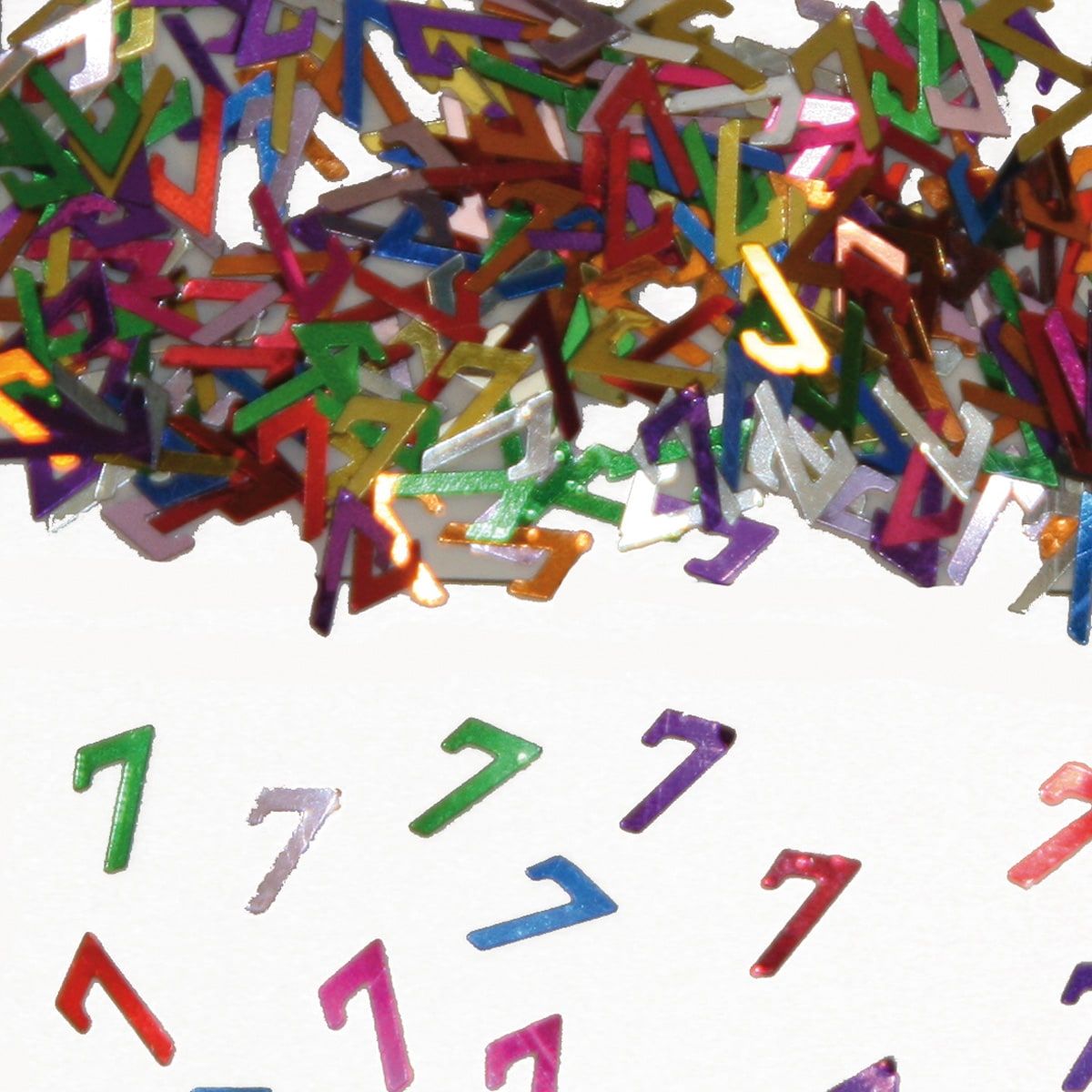 Cijfer 7 Tafeldecoratie Sierconfetti Verjaardag