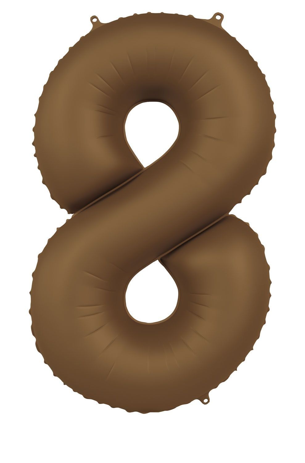 Cijfer 8 Folieballon Bruin 86 cm