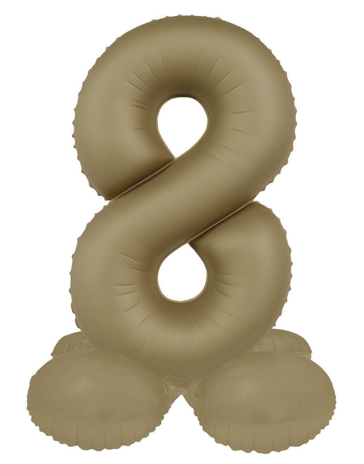 Cijfer 8 Folieballon Staand Goud 41 cm
