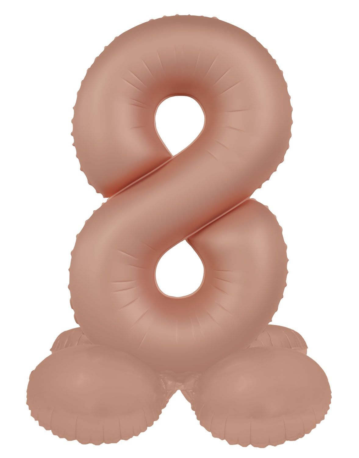 Cijfer 8 Folieballon Staand Vintage Roze 72 cm